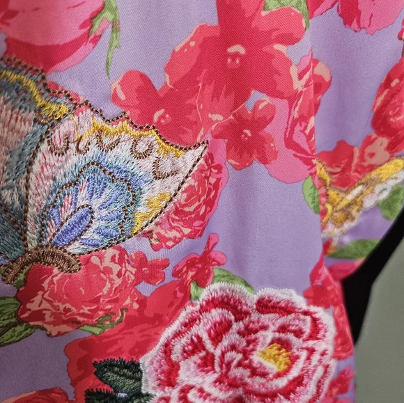 Silk Style Joggers Embroidered Satin Bomber Jacket Silence + Noise Yellow Bag - Picture 14 of 16